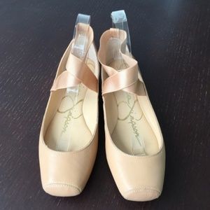 Jessica Simpson Mandalaye leather ballet flats